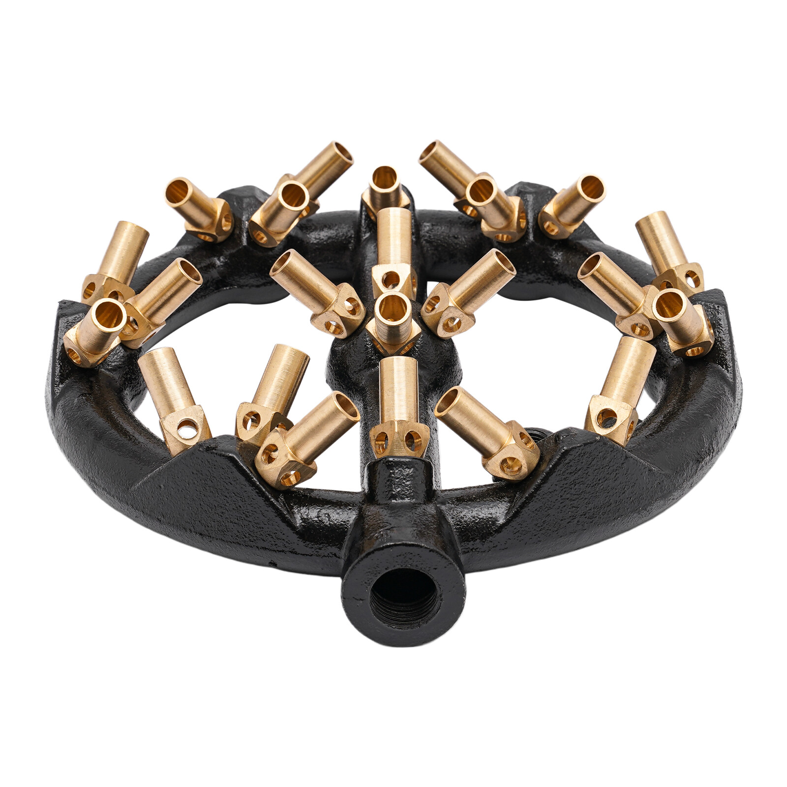 Jet Burner with 23 Heads Tips of Natural Gas Intake Chinese Wok Range Pot 65mm