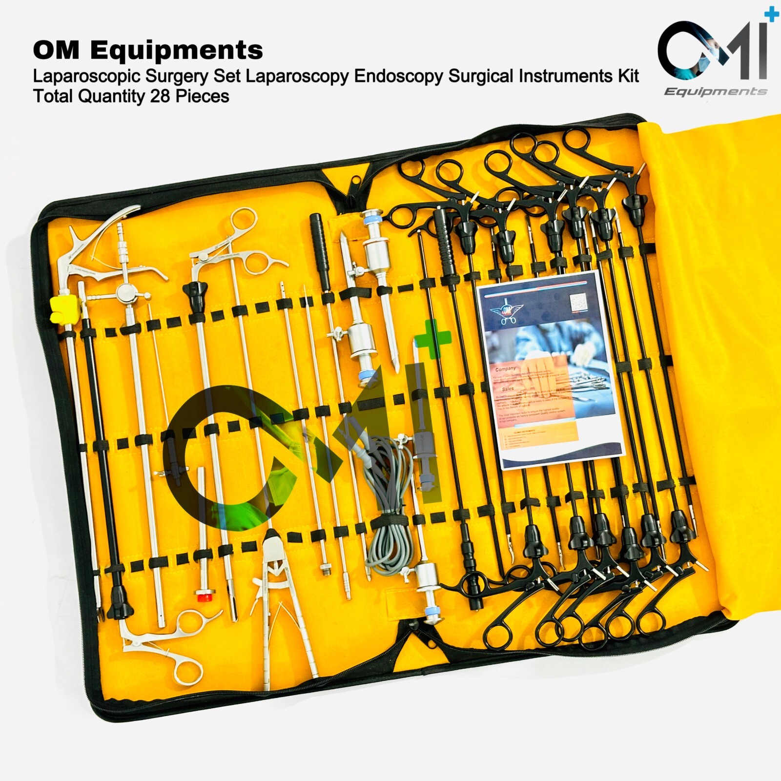 German Grade 28 Pcs Laparoscopic Surgery Set Laparoscopy Endoscopy Instruments