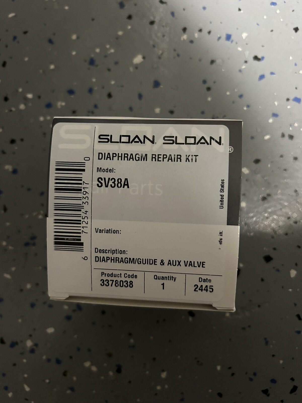 New Unused Genuine Sloan SV-38-A Diaphragm Repair Kit SV38A 3.5 Gpf
