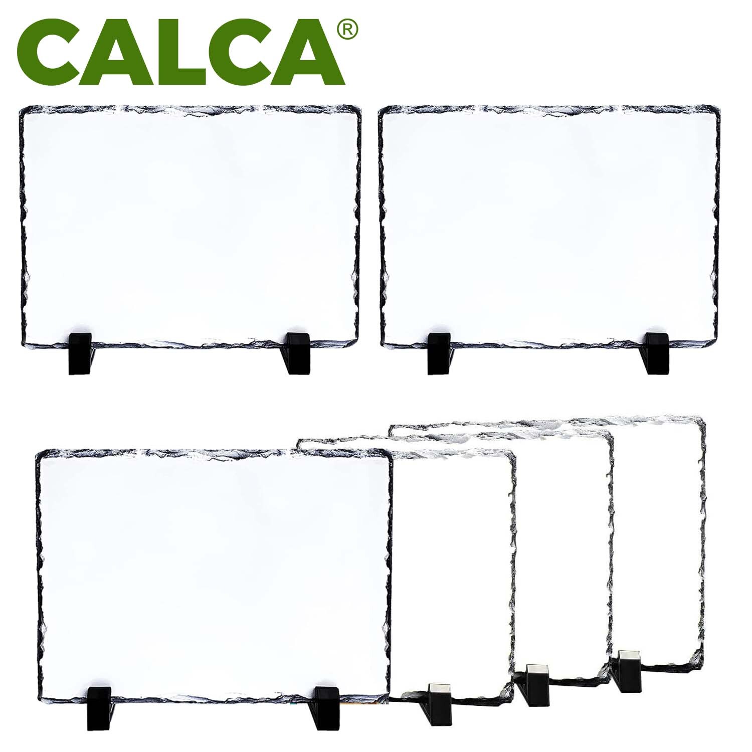 US Stock, 28pcs 5.9″ x 7.9″ Sublimation Rectangle Photo Slate Rock Plaque Blanks