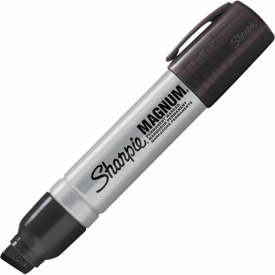 Sharpie Magnum Permanent Markers Red-Black Chisel Tip Large Marker-2 Pack