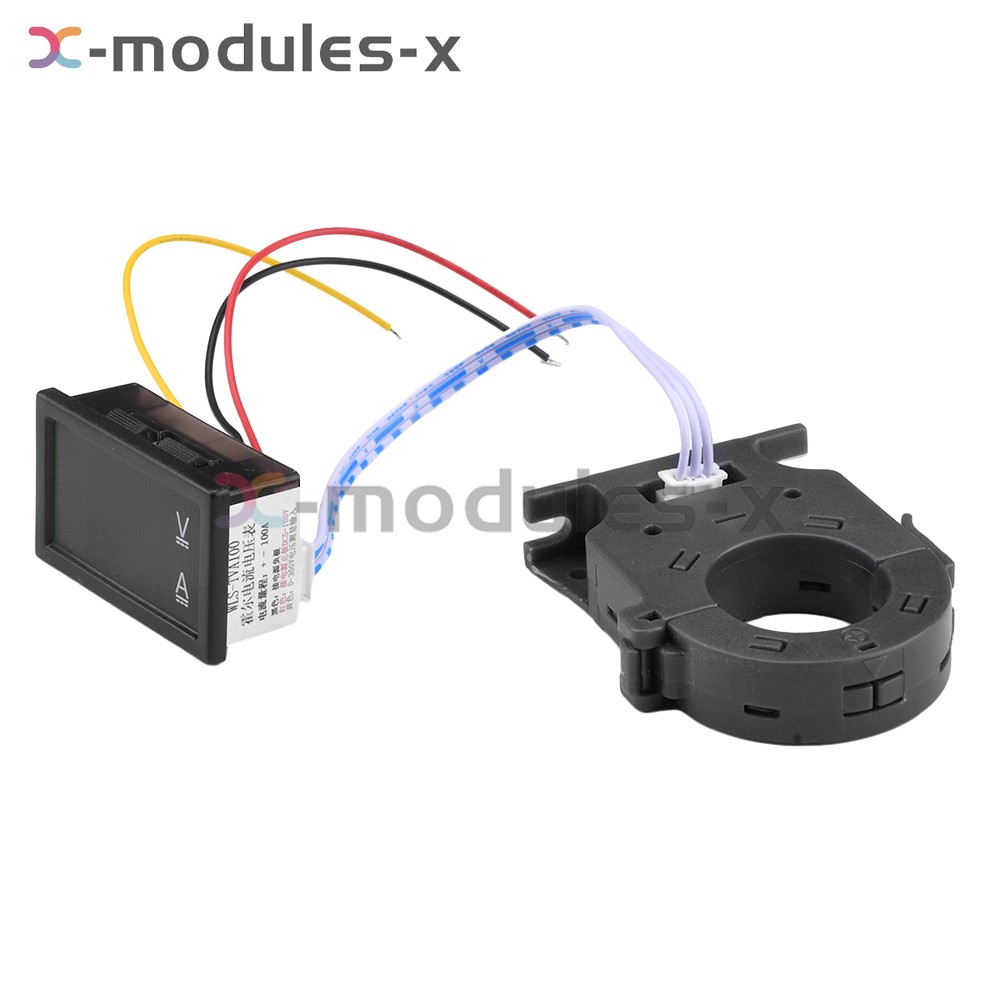 DC0-300V 50/100/200/400A Digital Current Voltage Meter Hall Ammeter Voltmeter