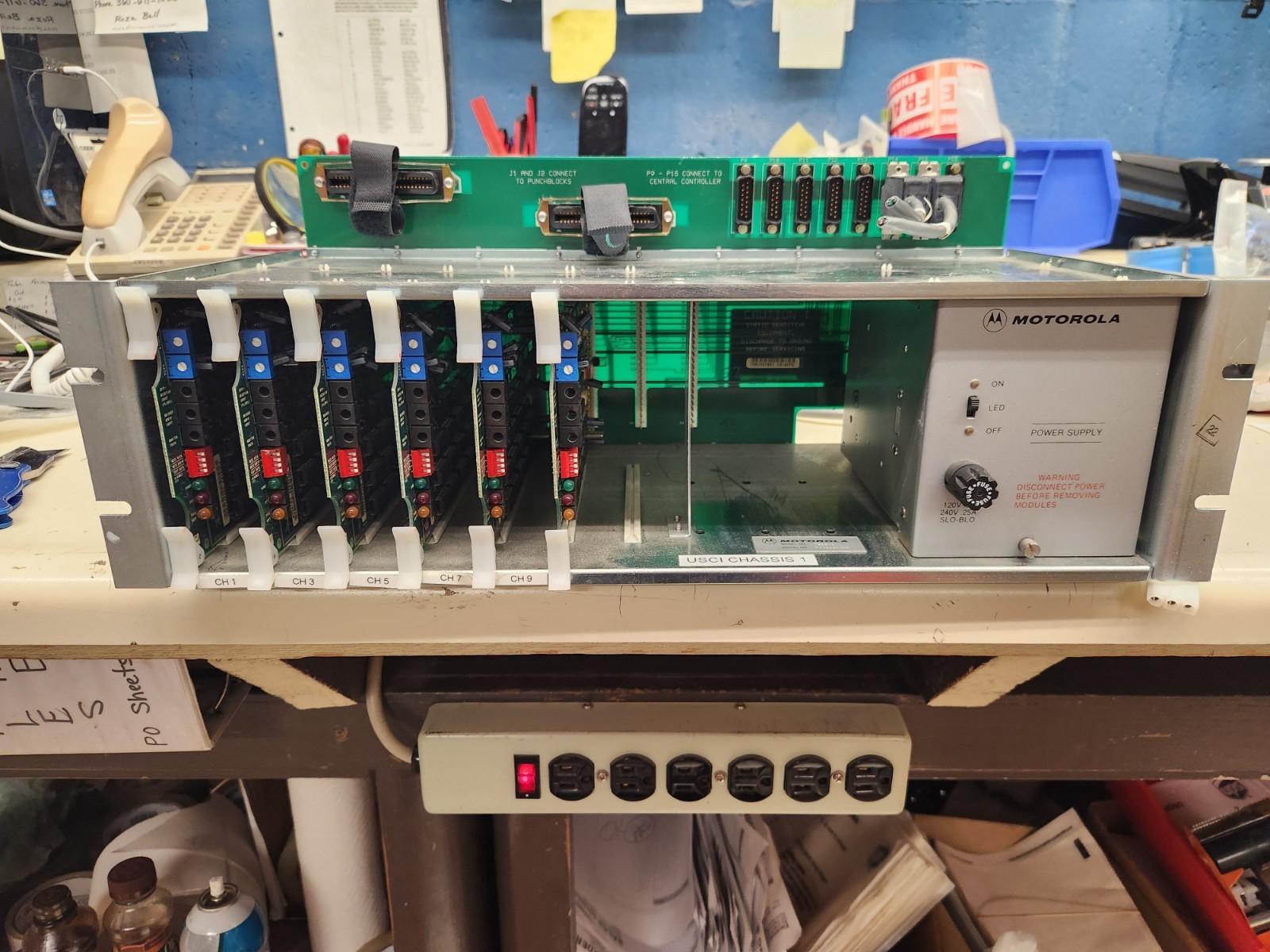 Motorola Quantar USC1 Model #T5180A WITH SIX TRN7349A29 BOARDS