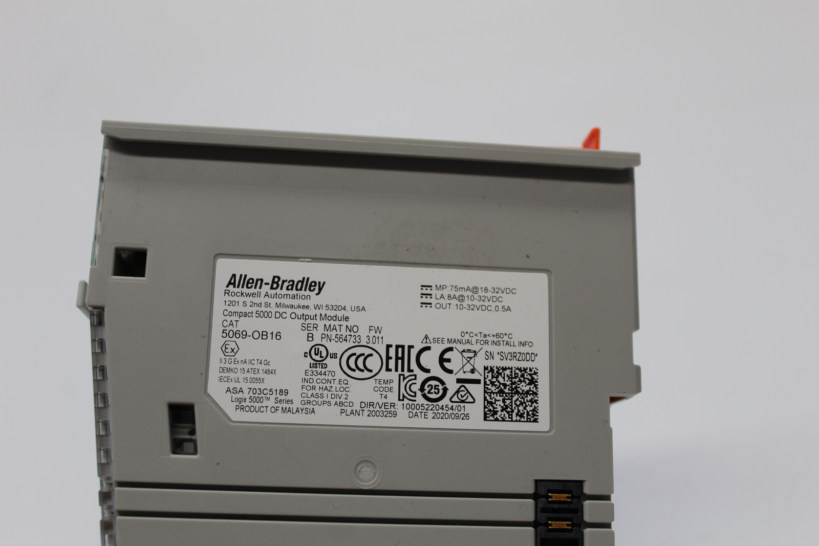 ALLEN BRADLEY 5069-OB16 SER.B OUTPUT MODULE UNMP