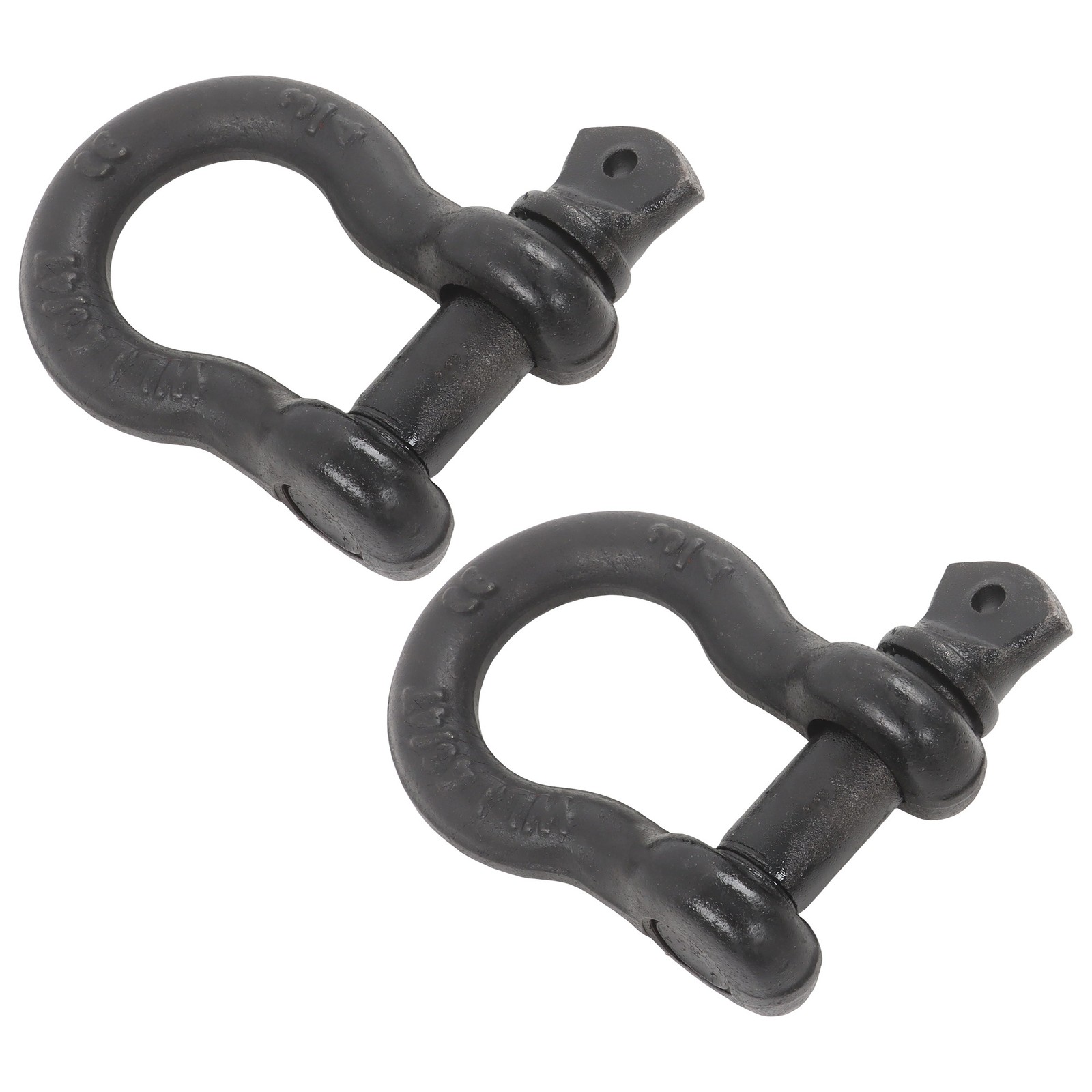 2 Pcs 3/4″ Bow-Shaped D Ring Shackles with Clevis Screw Pin 4.75 Ton Capacity