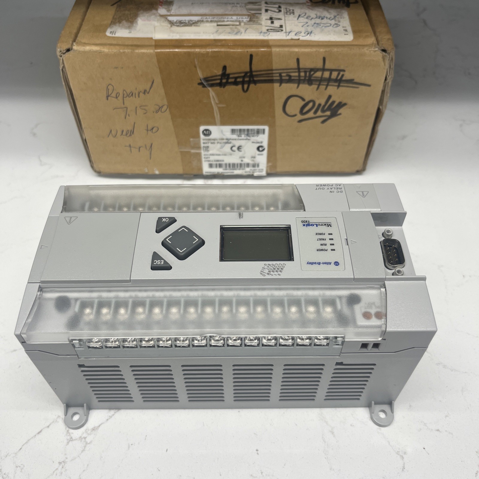 Allen-Bradley 1766-L32BWA SER B 32 Point Controler