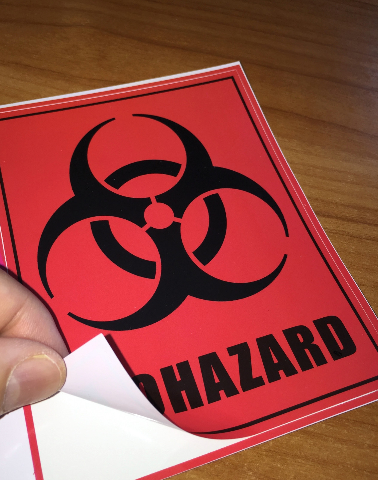 Flammable,Biohazard,Explosive,Radiation,Poison,Non potable Water Warning Label