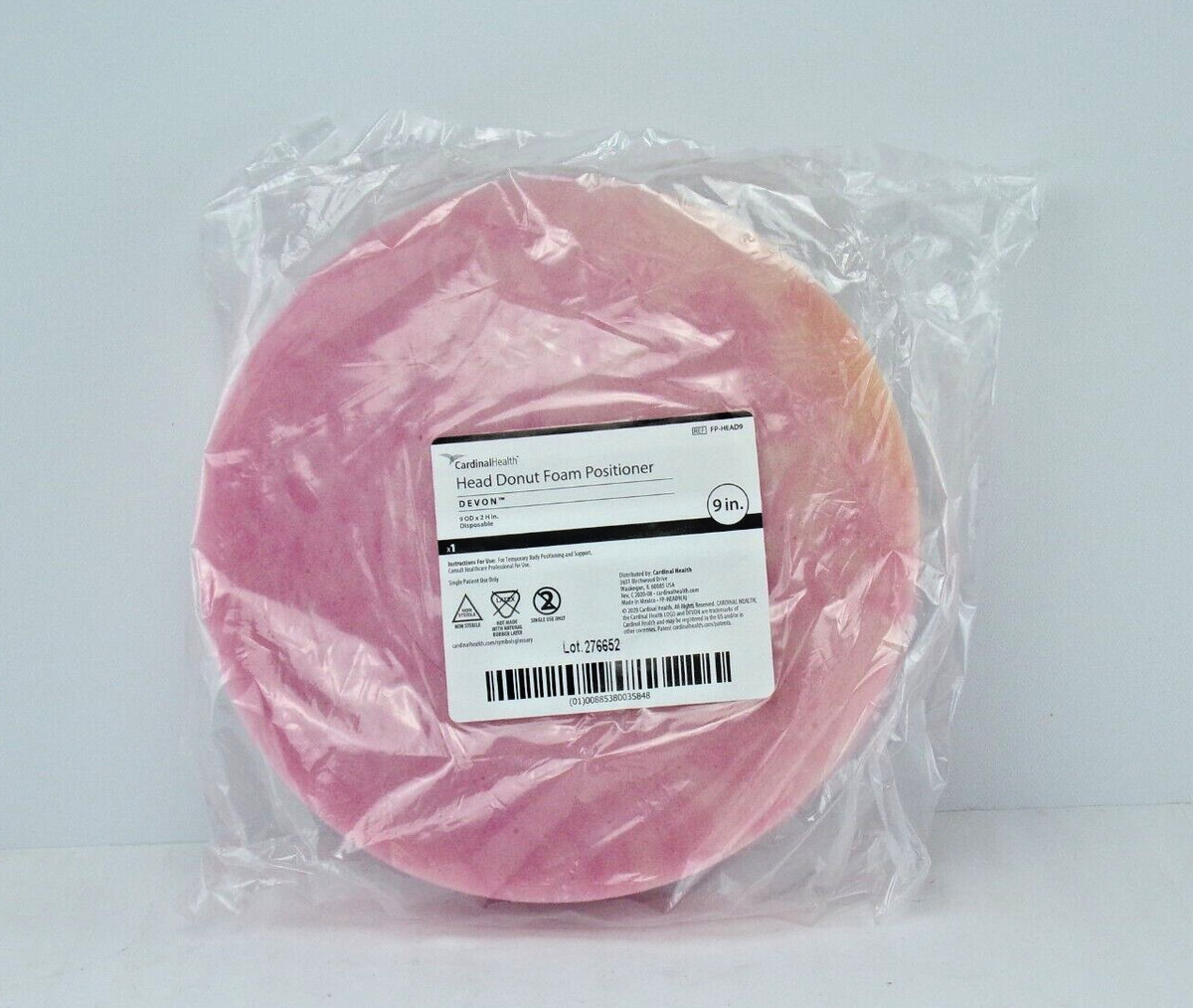 Case of 36 Cardinal Health DEVON™ Head Foam Donut Positioner 9″