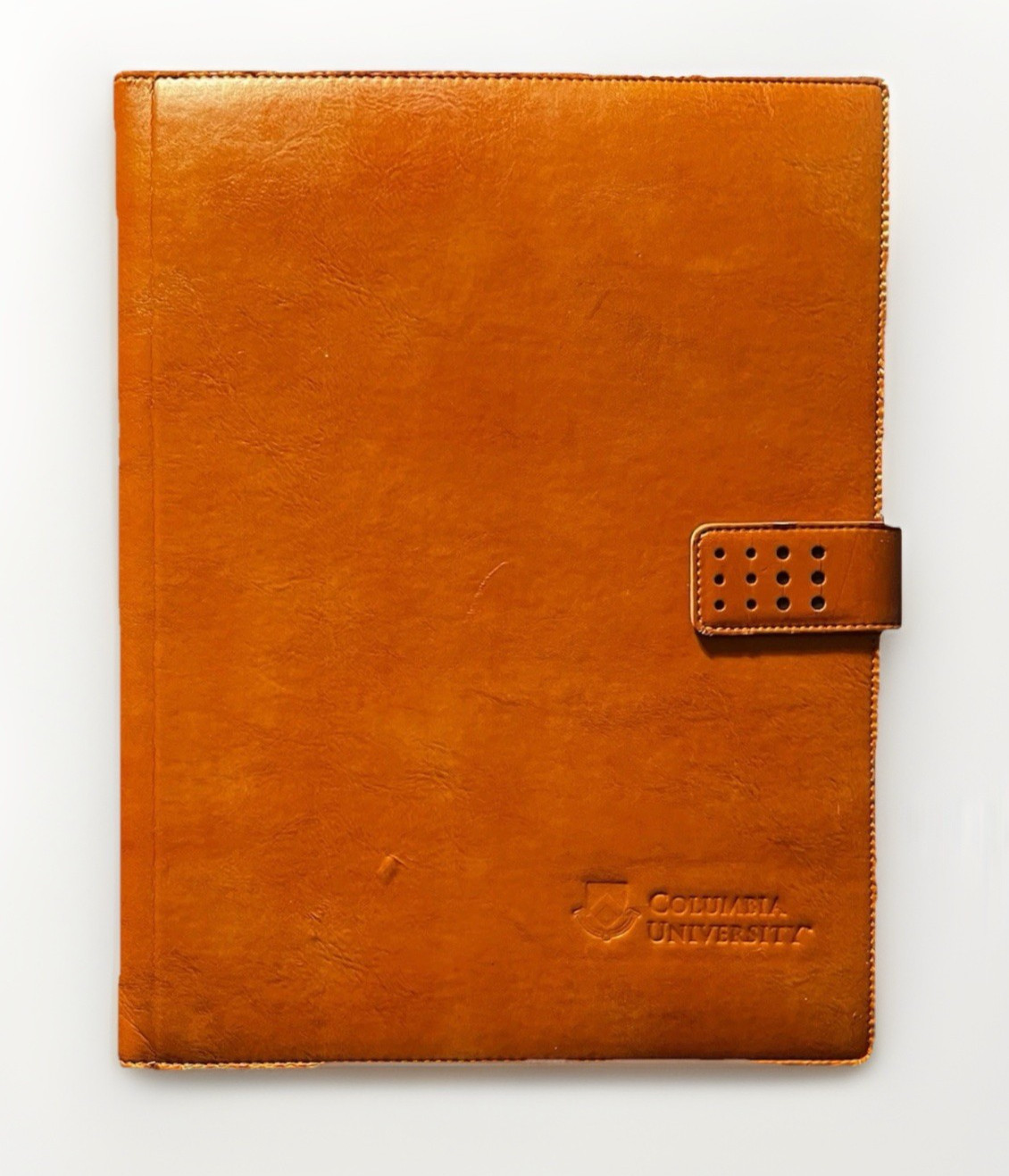 inTEMPO Firenze Italian Leather Padfolio Columbia University Made In Italy