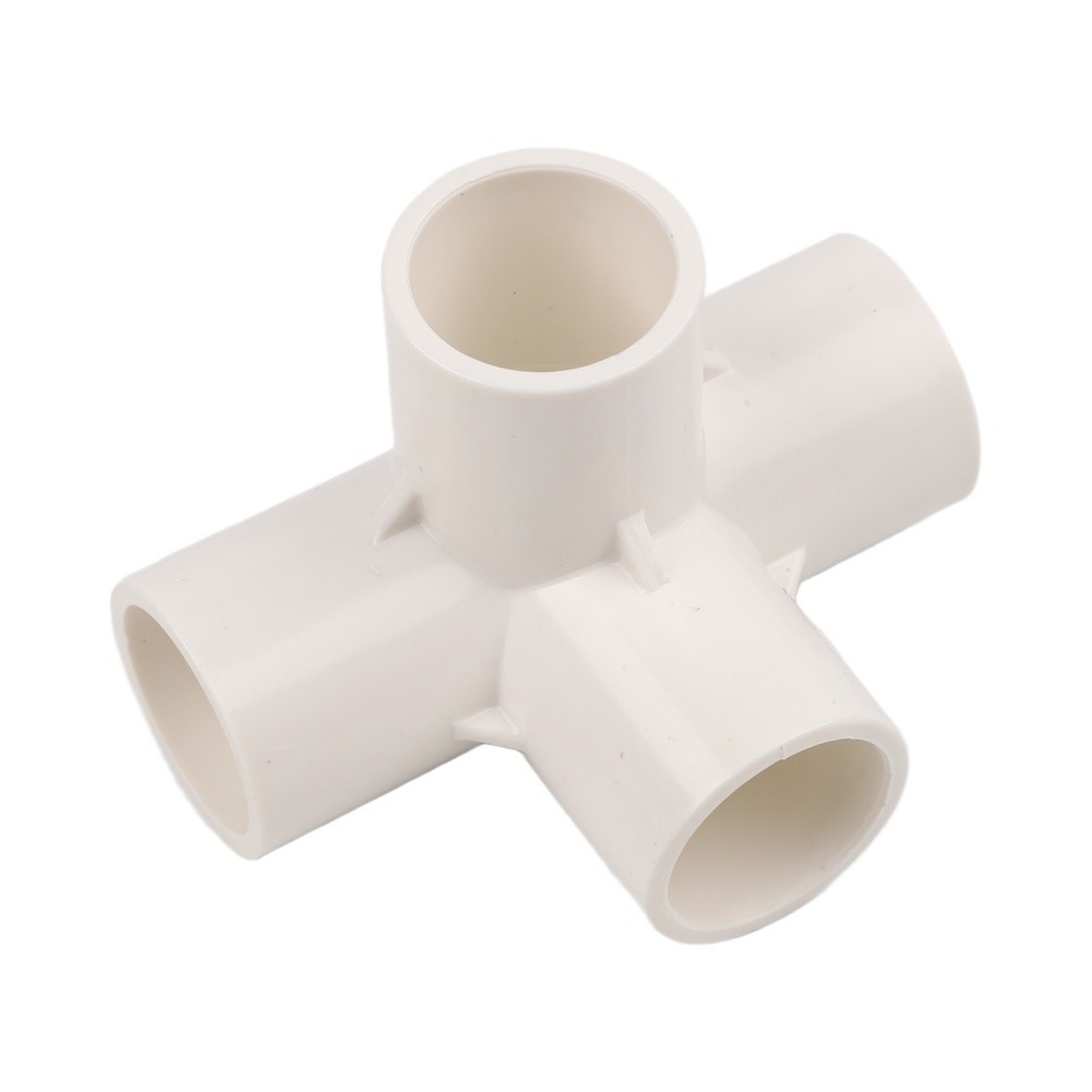 Furniture Grade Four Way PVC Pipe Fittings for For water Pipe DIY Projects
