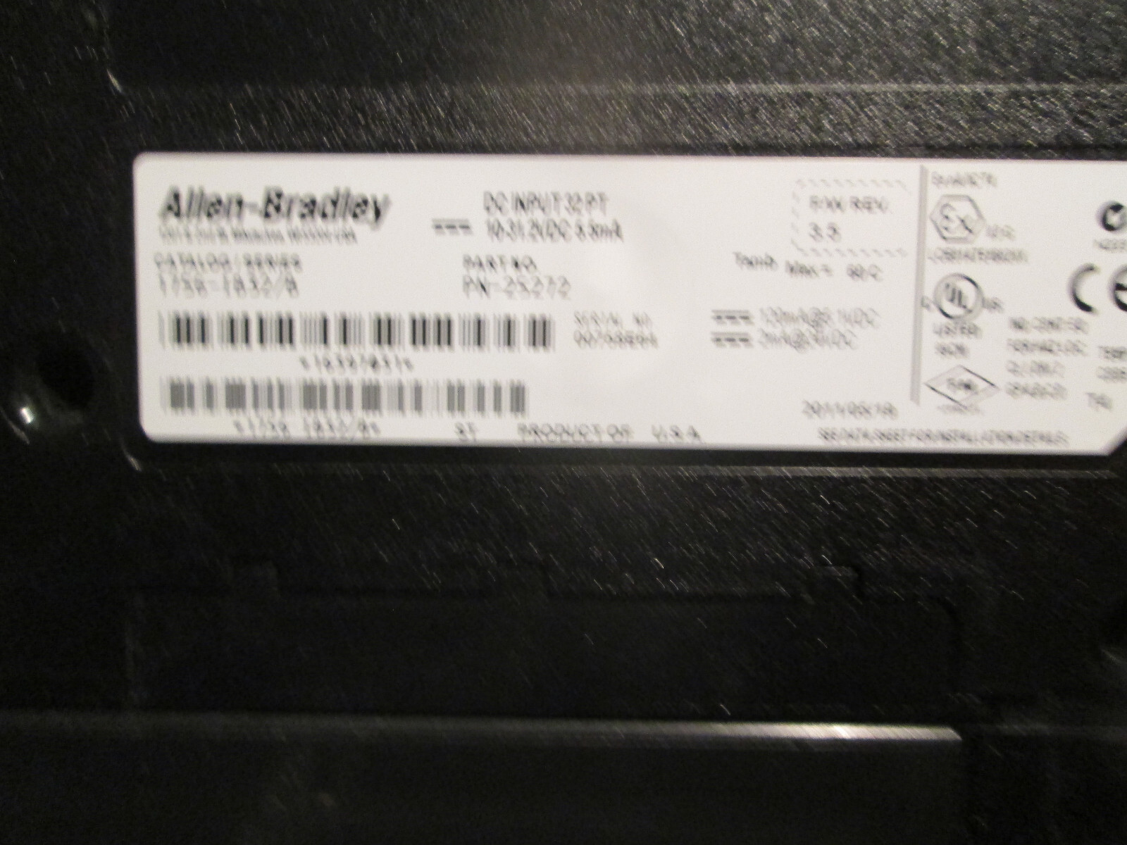 ALLEN BRADLEY 1756-IB32/B **USED**