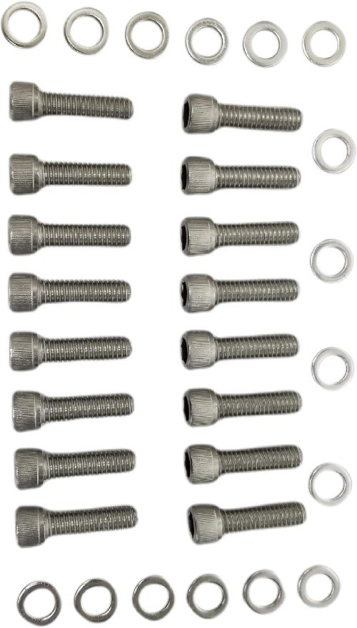 Stainless-Steel Intake Manifold Bolt Kit 3/8-16 1-1/4” BOLTS Compatible with V8