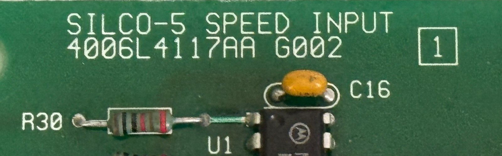 USED General Electric SILCO-5 Speed Input 4006L4117AA