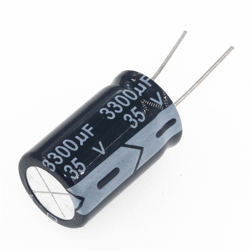 2pcs 3300uF 35V 3300MFD 16*25mm Aluminum Electrolytic Capacitor