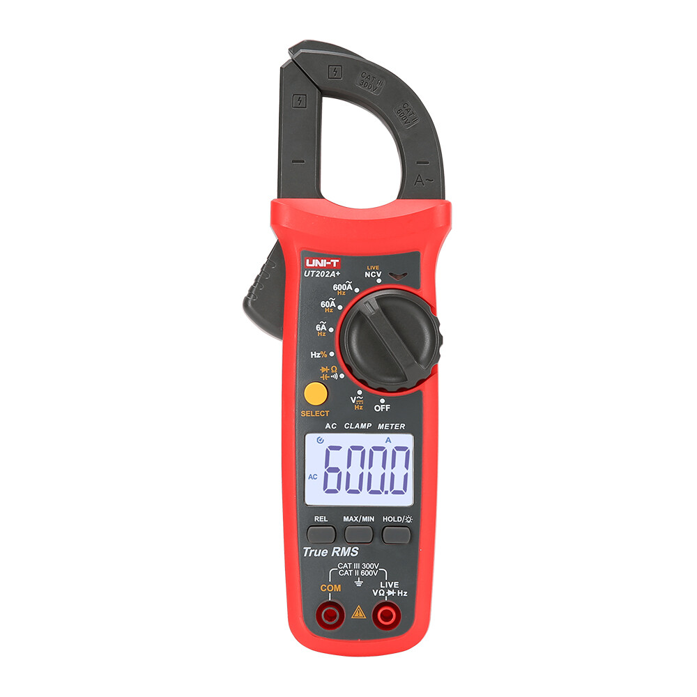 UNI-T UT202A+ Voltage 600A AC Current Resistance Digital Clamp Meter multimeter