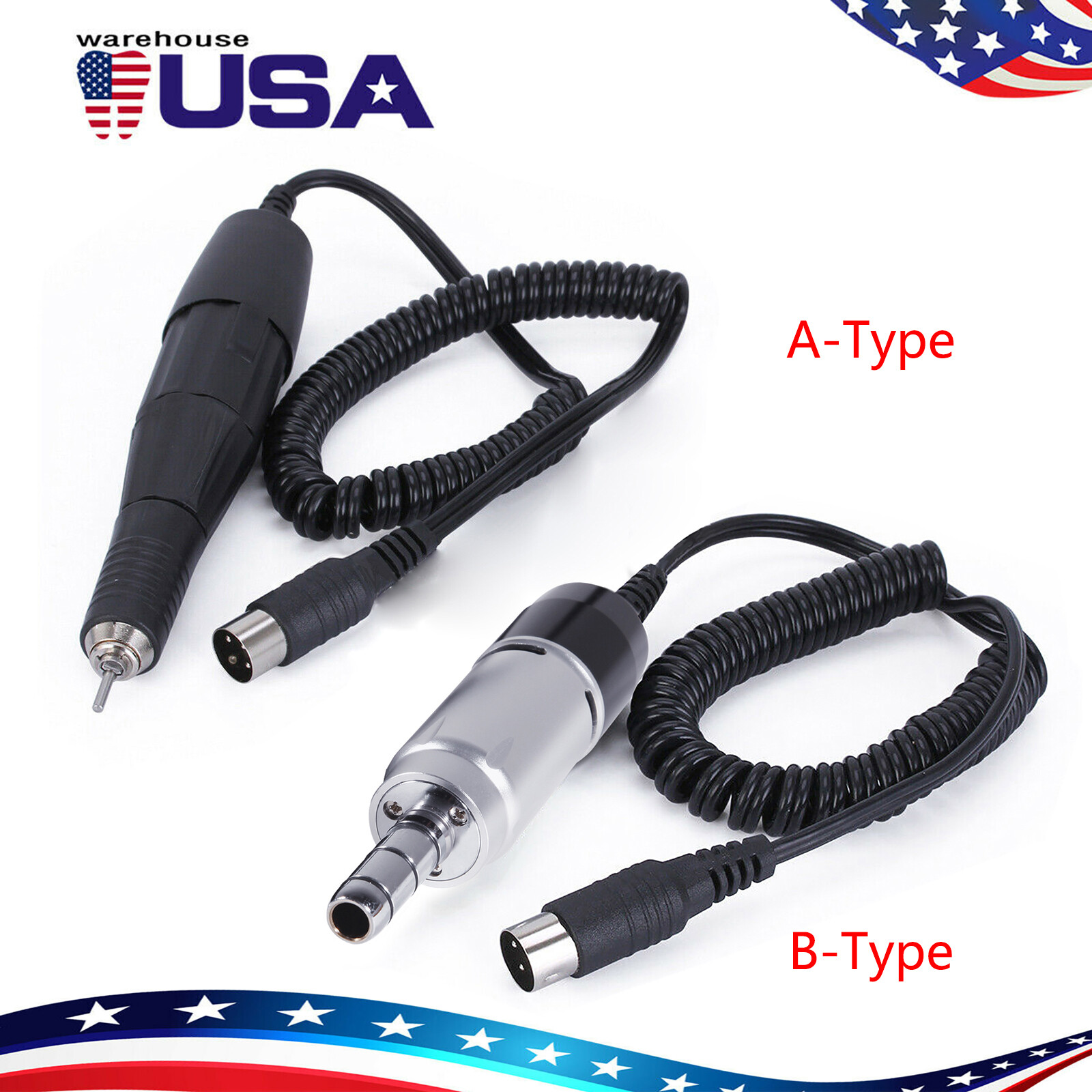 Dental Lab Marathon Micromotor Polishing Handpiece E-type Connector 35K RPM