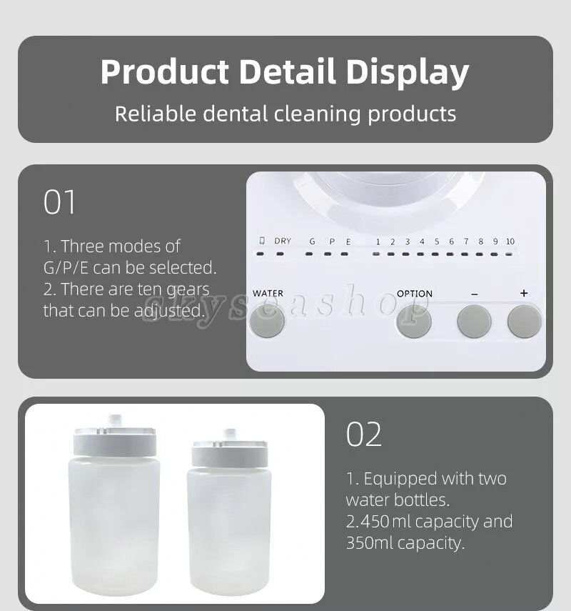 SKYSEA Dental Ultrasonic Scaler Handpiece Bottles Fit EMS Cavitron SKYSEA US