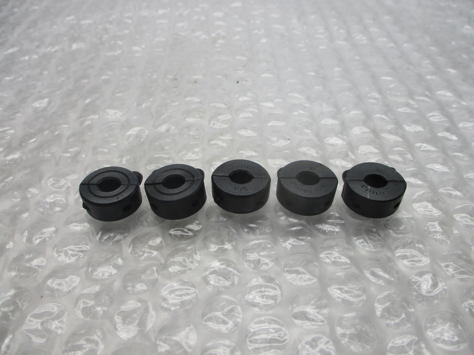 INDUSTRIAL SPARE 34300 1/4 CLAMP COLLAR LOT OF 5 NSNP