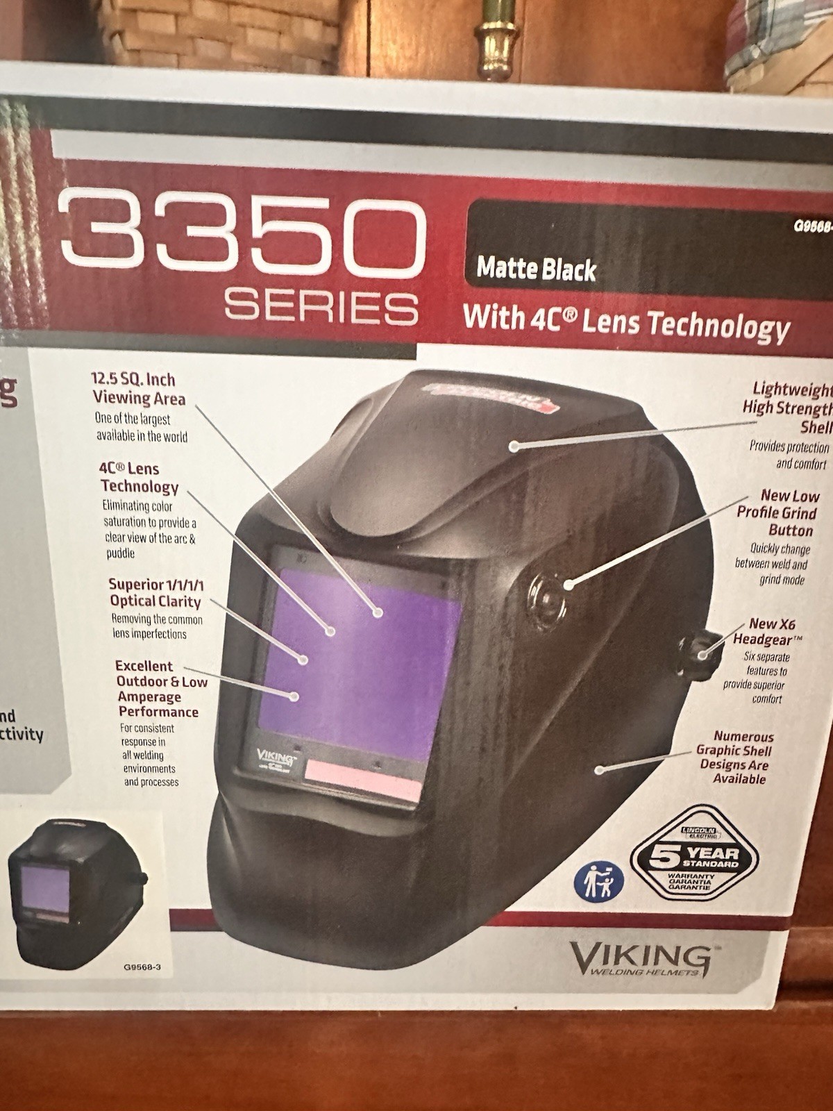 Lincoln Electric K3034-4 Viking Welding Helmet – Black
