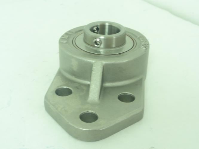 193937 New-No Box; AMI MUCFB204 Flange Mounted Bearing; 20mmID; 3-Bolt; SS