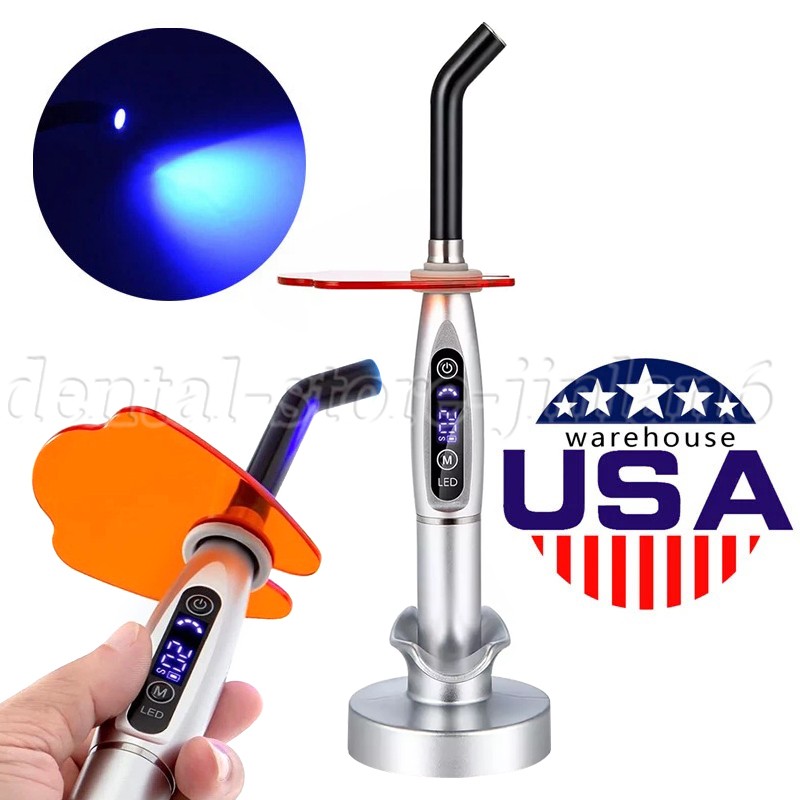 Dental Wireless Cordless LED Cure Curing Light Lamp 2000mw 5W Tool Resin Cure