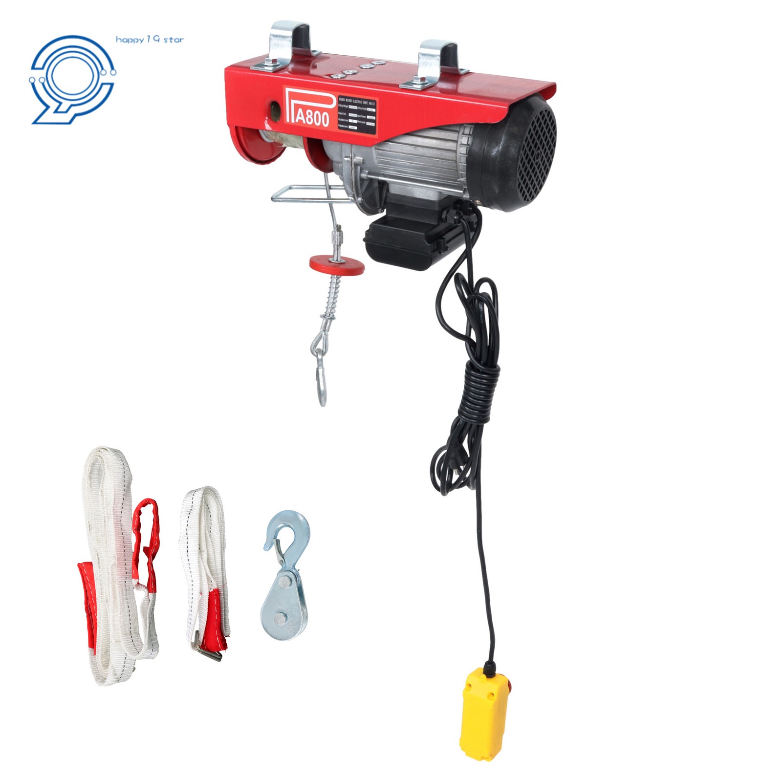 1760LB Electric Winch with 14ft Wired Remote Control for Factories,Warehouses
