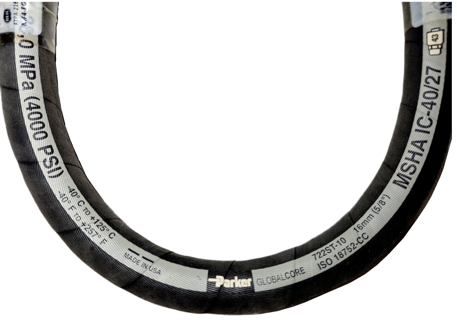 Parker Hydraulic Hose Assembly 5/8″ 28″ JIC F #10, JIC M #10, Read Description