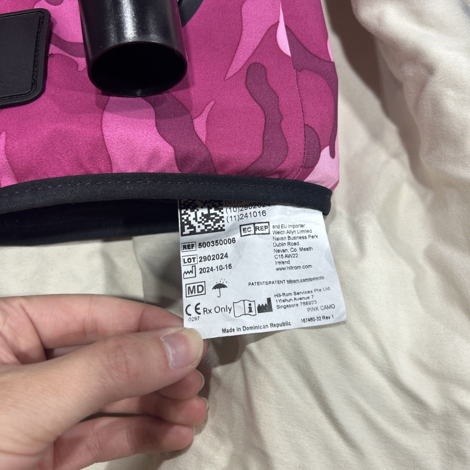 Hill-Rom The Vest Airway Clearance System Adult Large- Pink Camo (Vest Only) VGC