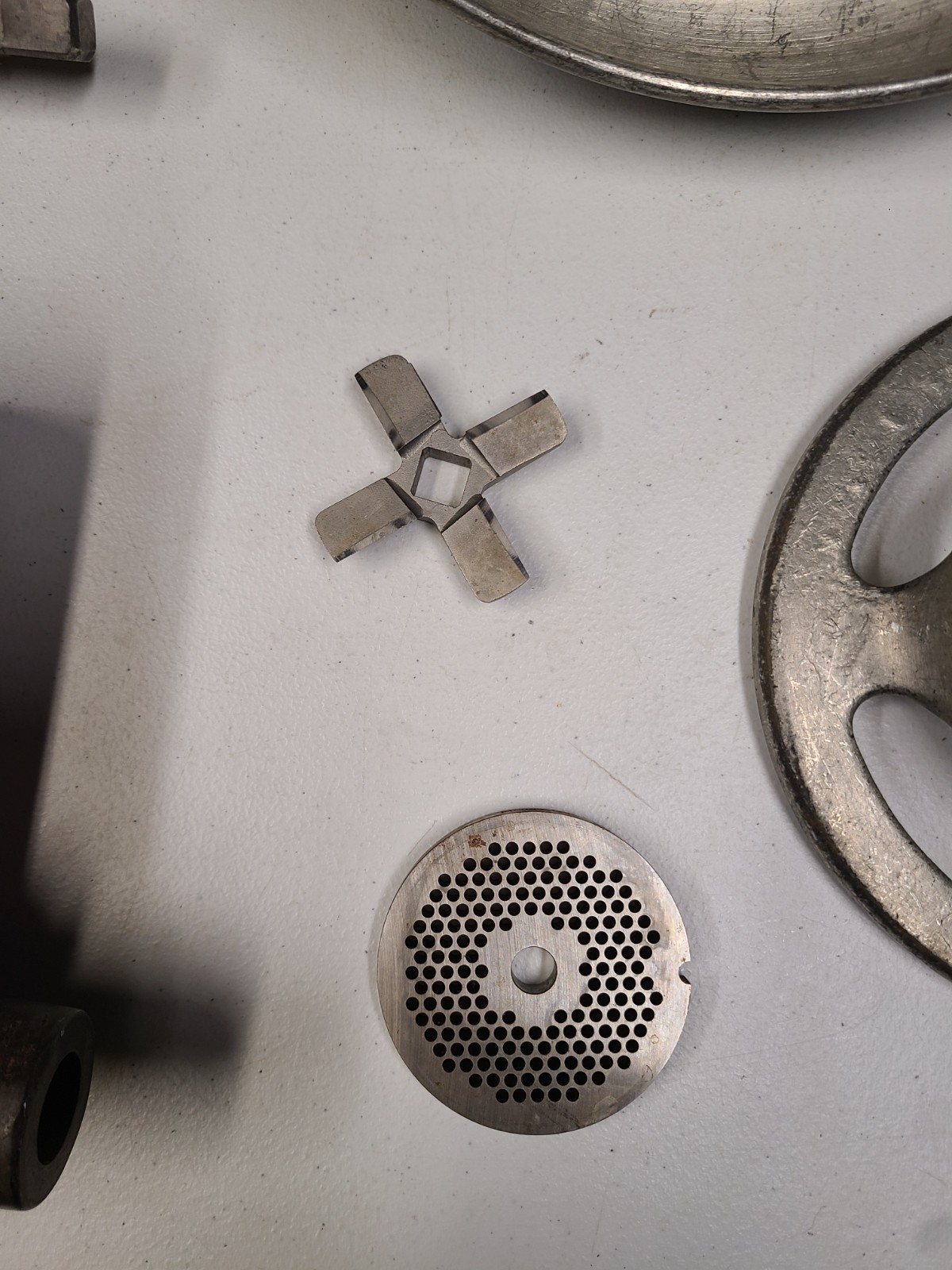 HOBART Meat Grinder Attachment And Tray See Details And Pictures