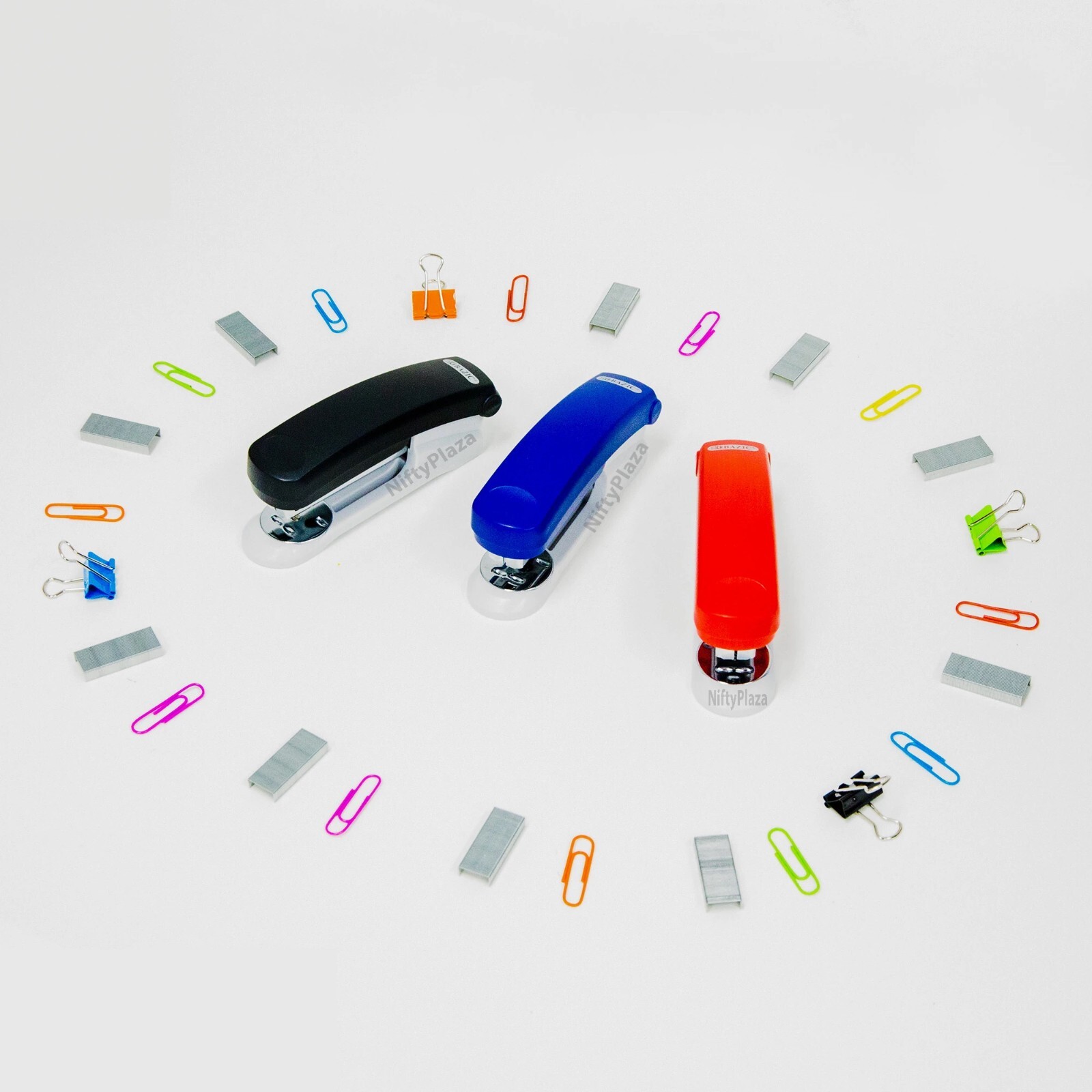 Two Tone Standard Stapler (26/6) with 500 Ct. Staples Random Color High-quality