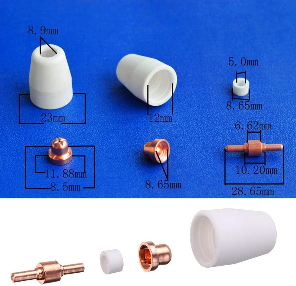 100PK Plasma Cutting Consumables for PT31 LG40 Plasma Cutter Torch Fit Cut40 50
