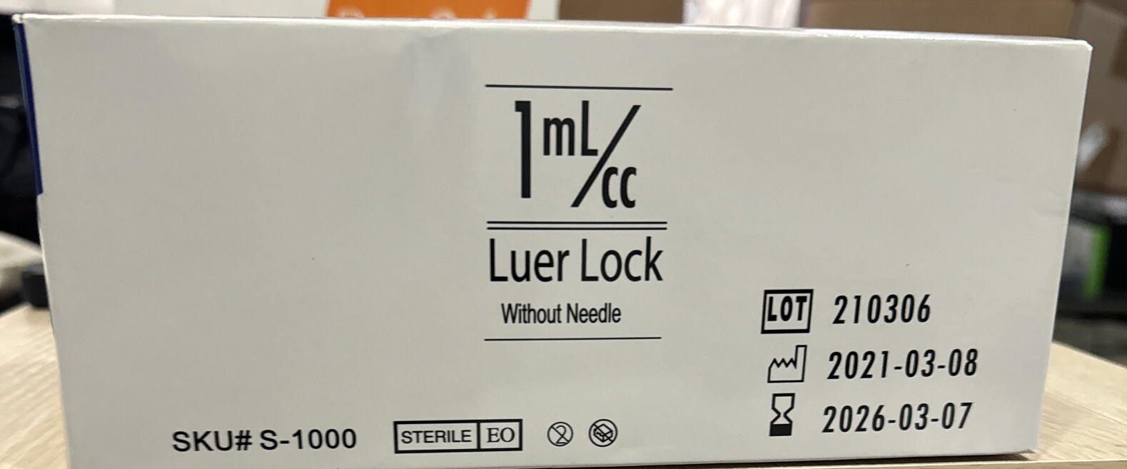 Global Medical Products – Easy Glide 1cc Luer Lock Syringe (No Needle) – QTY 100