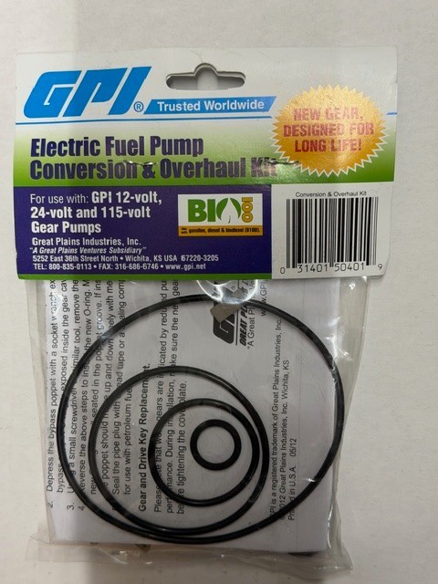 GPI Electric Fuel Pump CONVERSION & OVERHAUL REBUILD KIT 110504-1 * NEW*