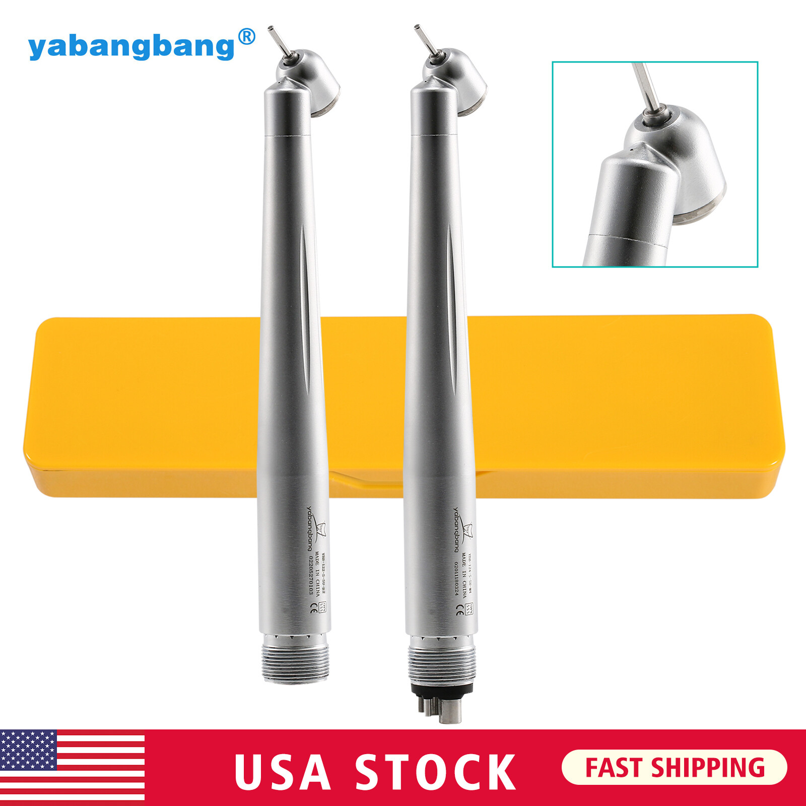 Dental 45 Degree Surgical High Speed Handpiece Turbine Single way spray 4/2H