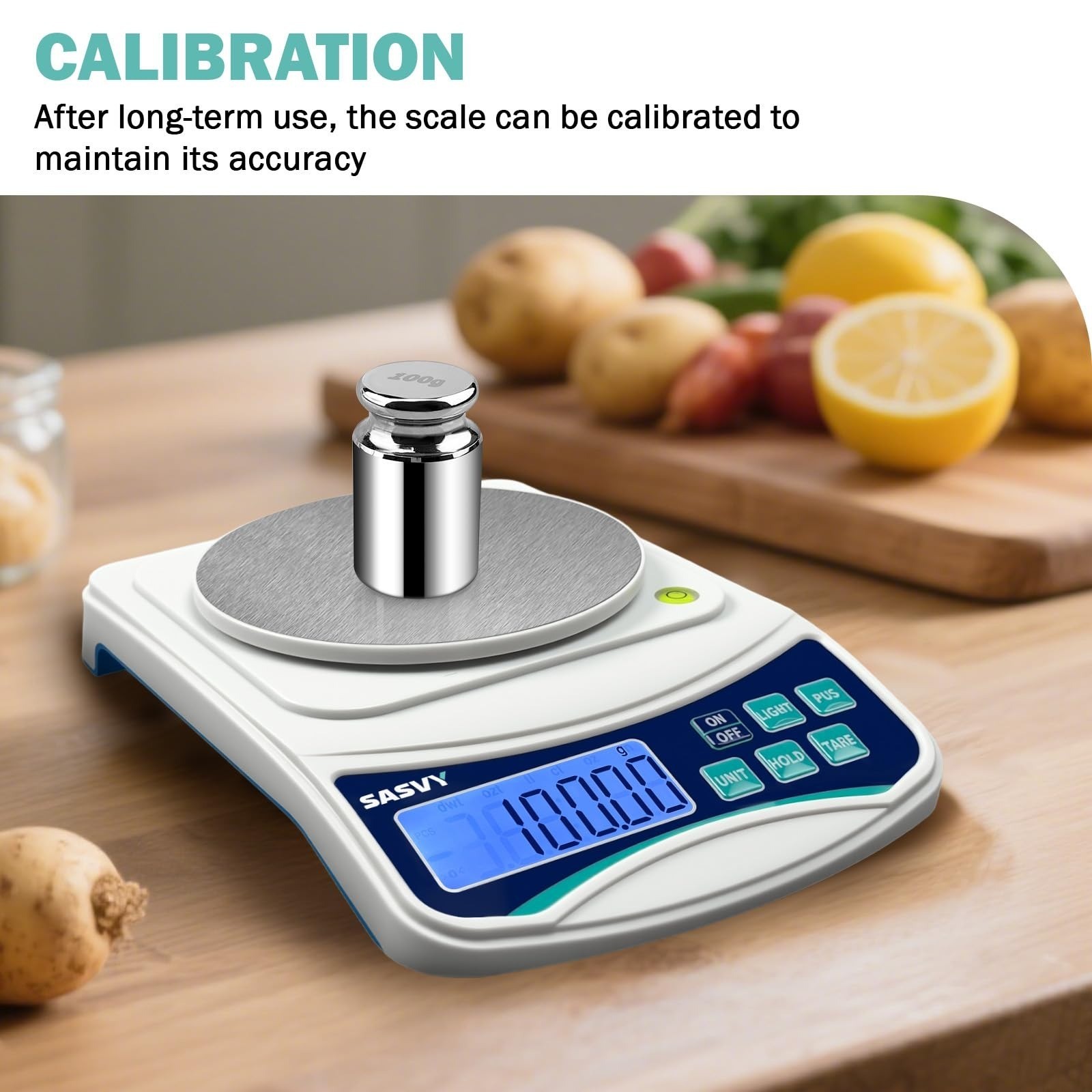 SASVY Digital Lab Scale 1000g x 0.01g Precision Balance