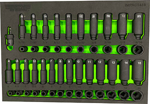 Vim Tools Impact IMPACT449 49 Piece 1/4″ Drive Impact Socket Set Brand New!