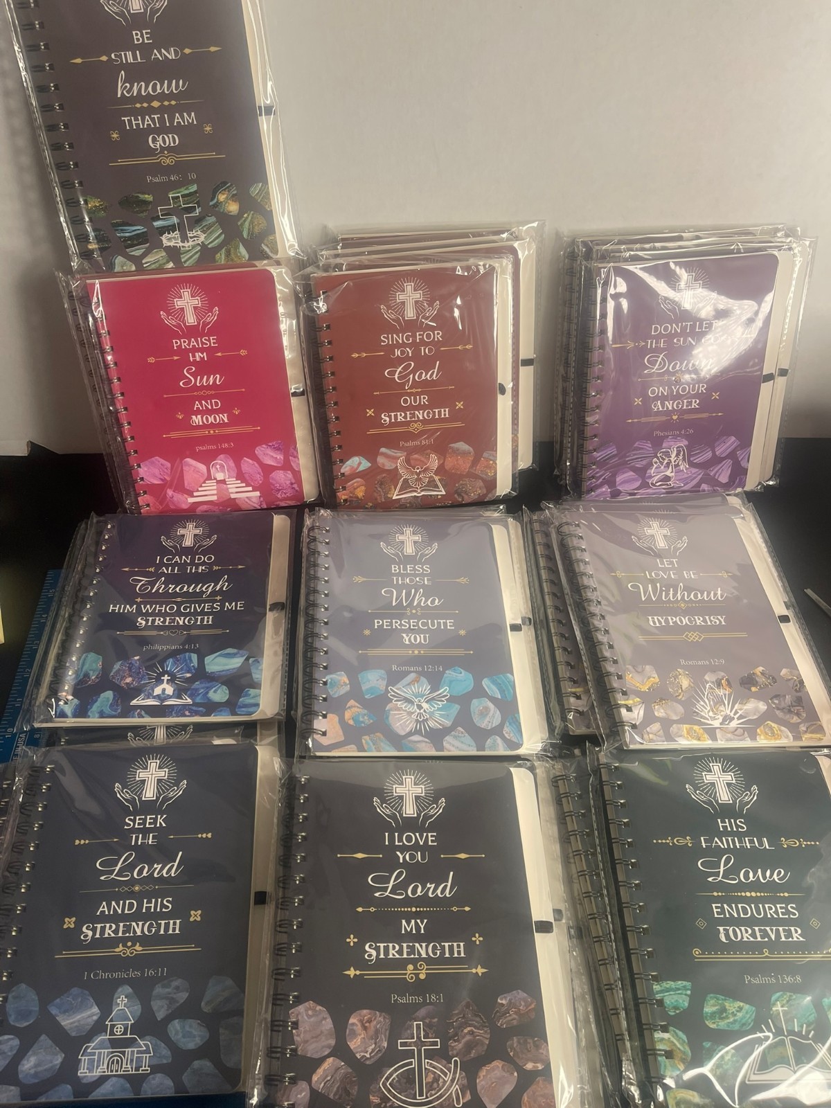 Pick&Choose Christian Inspirational Bible Verse Spiral Journals Lined Notebooks