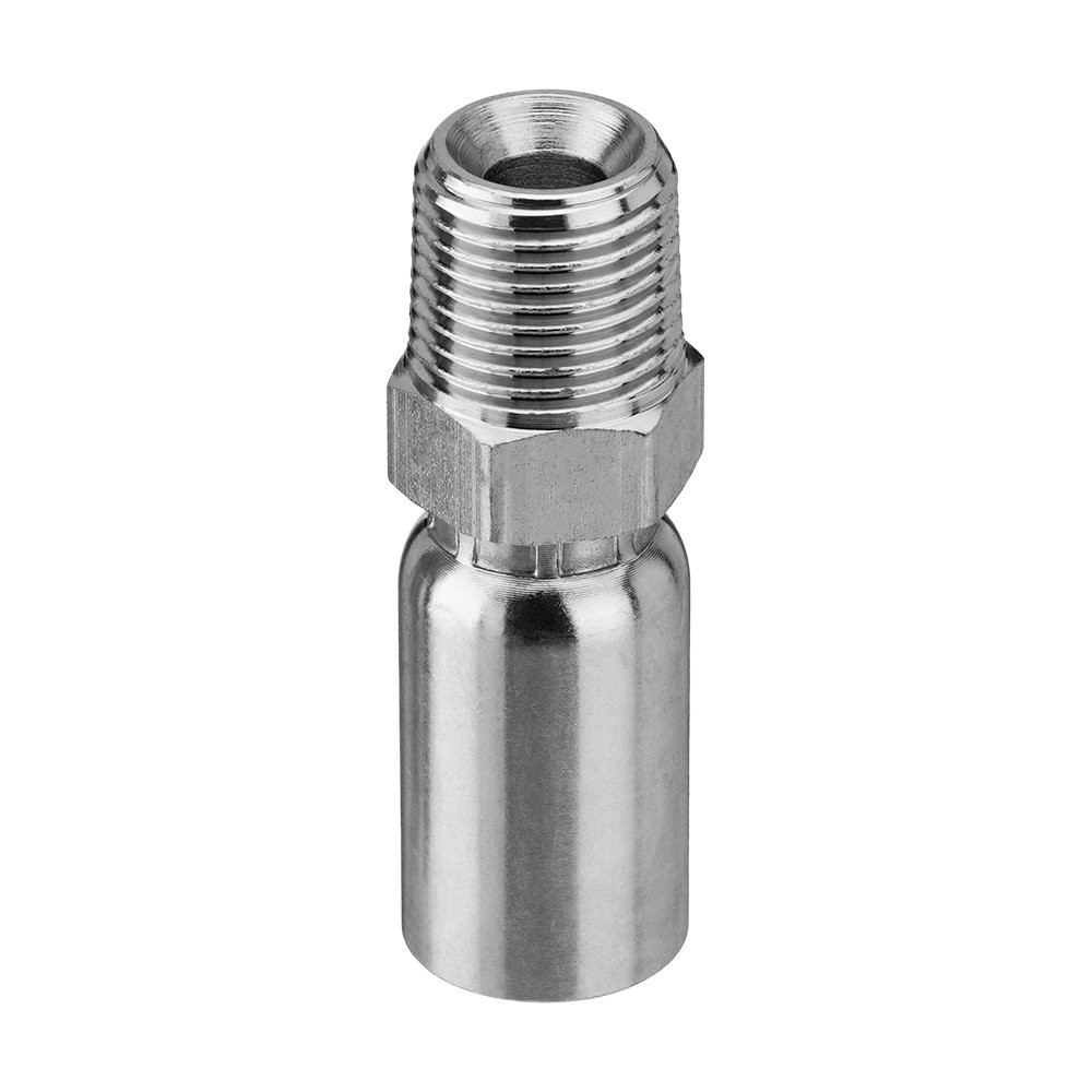 12 Pack 3/8″ I.D. Hose x 1/2″ NPTF Male Hydraulic Hose End Crimp Fittings A+++