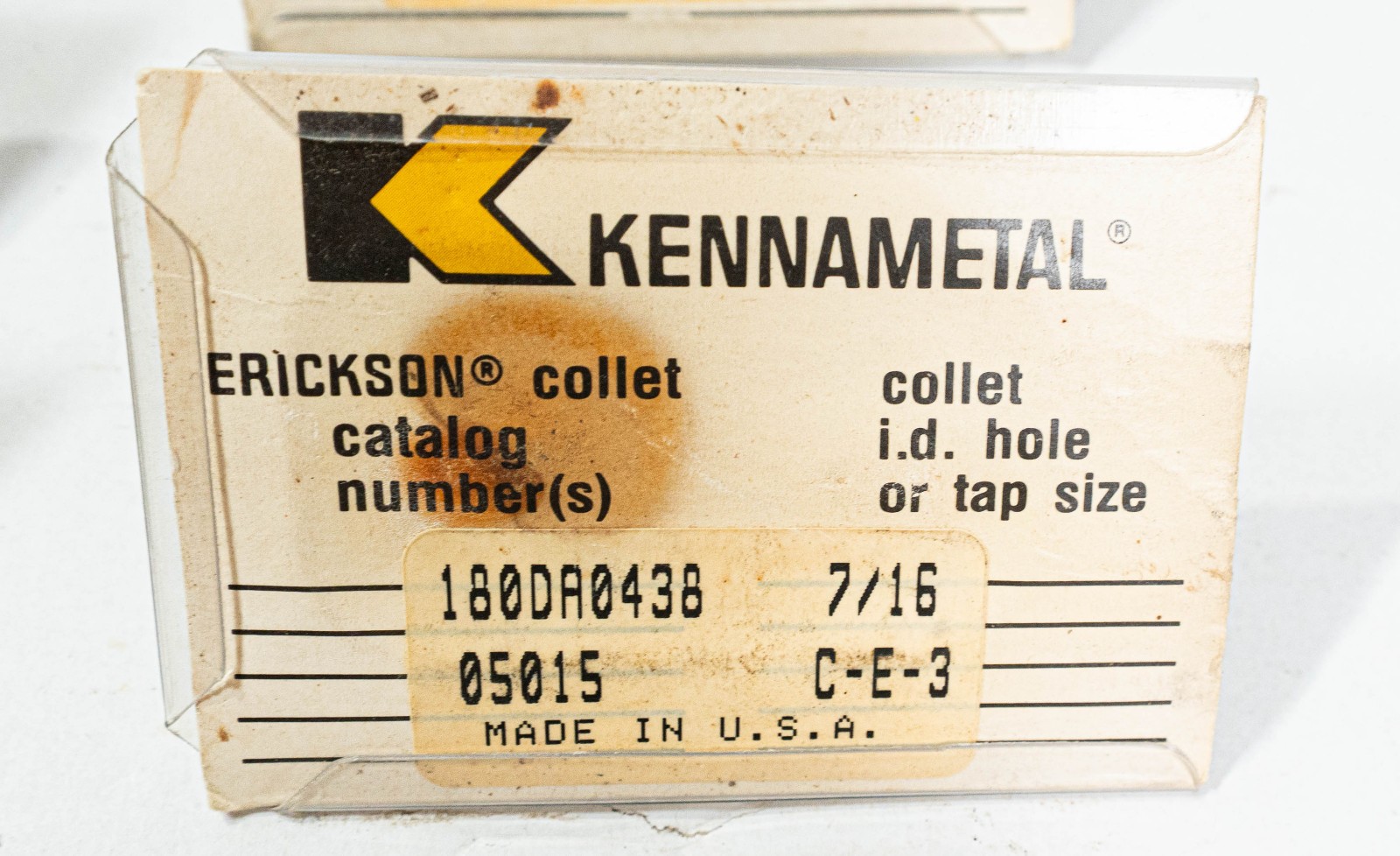 Lot of 17 Kennametal Erickson Collets 180DA0500-180DA0312-180DA0375