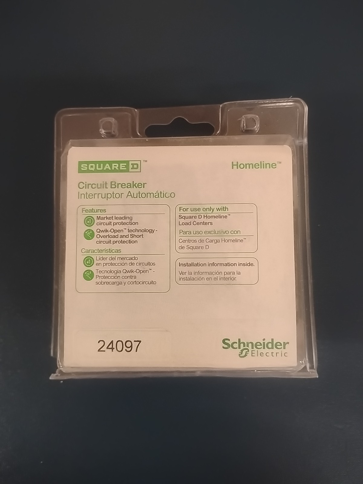 Square D HOM2100C 100A Circuit Breaker. New