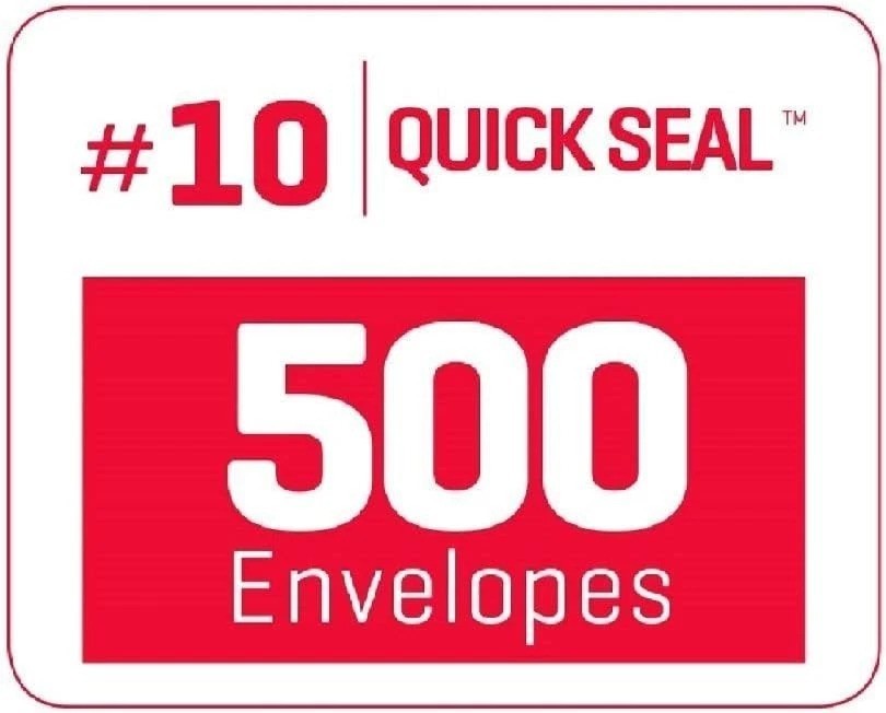 24 LB Self-Sealing Security Envelopes with Window – 500 Pack 4.125 x 9.5