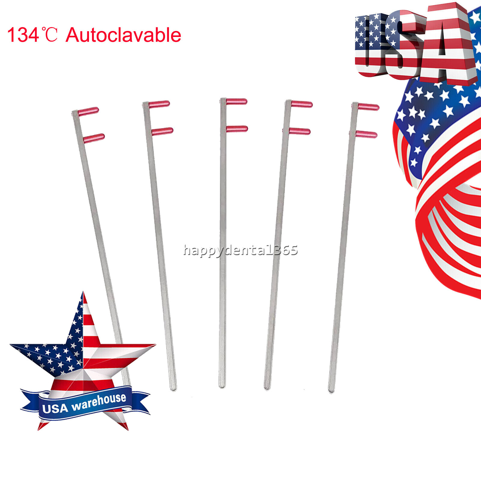 5Pcs Dental X Ray Rinn Holder Bitewing Indicator bar Aiming Arm -XCP RED USA