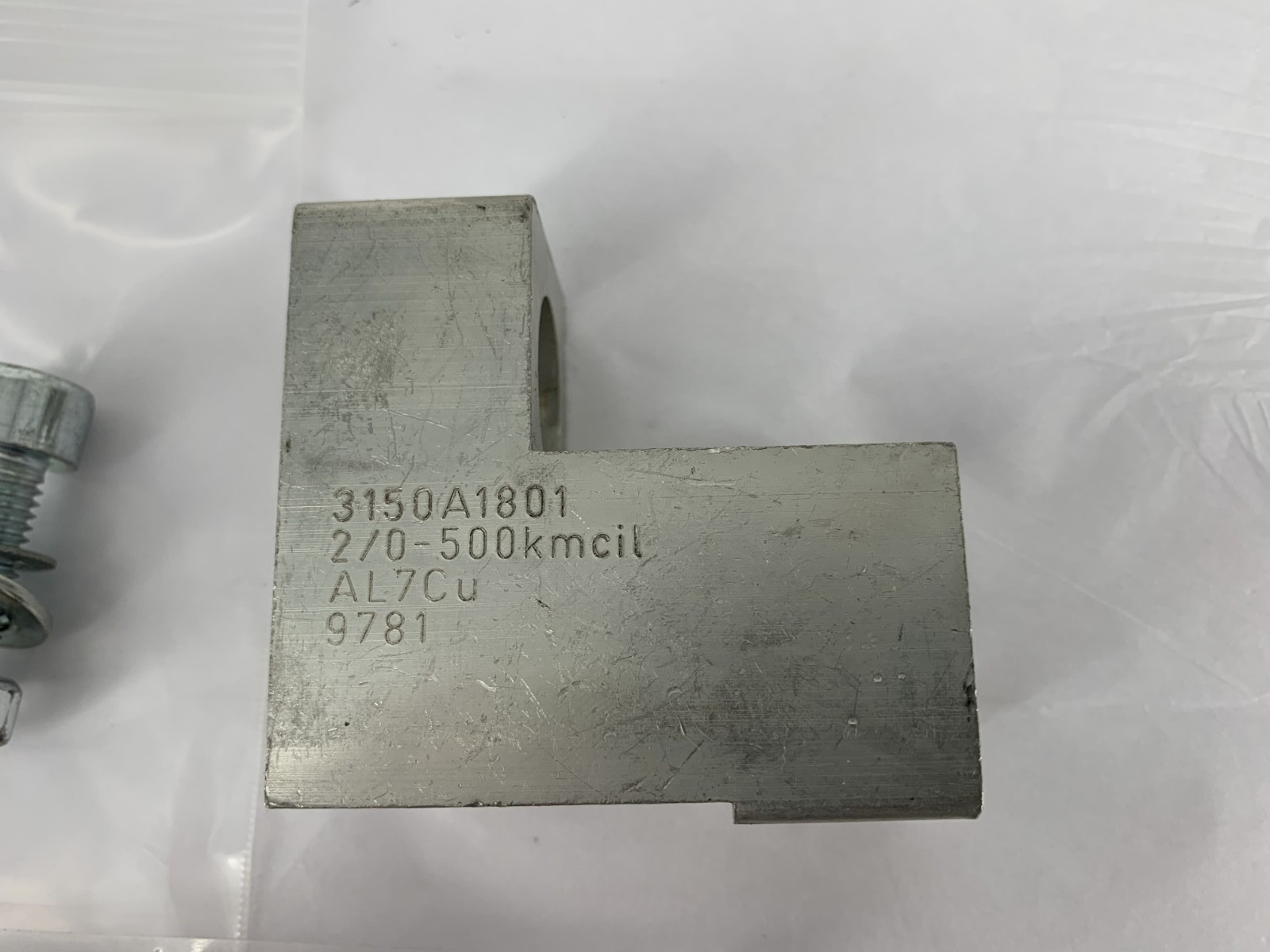 ABB 3150A1801 Aluminum Mechanical Lug Connector 2/0-500kmcil AL7Cu 9781 800A