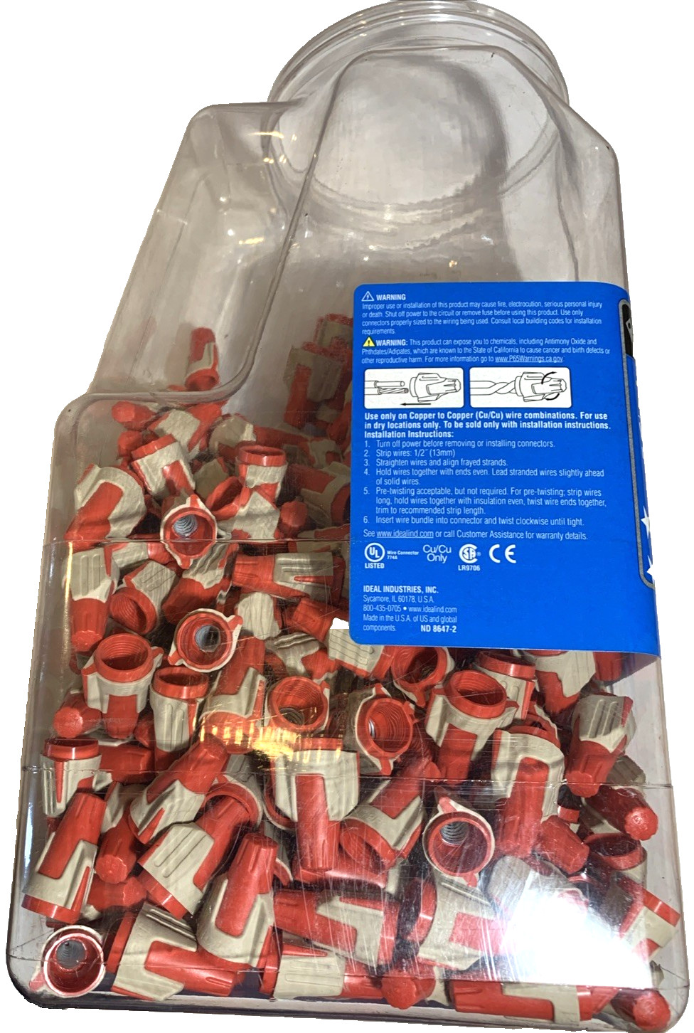 IDEAL 30-644J 344 Red/Tan Twister® ProFLEX™- Partial Jar of 500 – Flexible Skirt