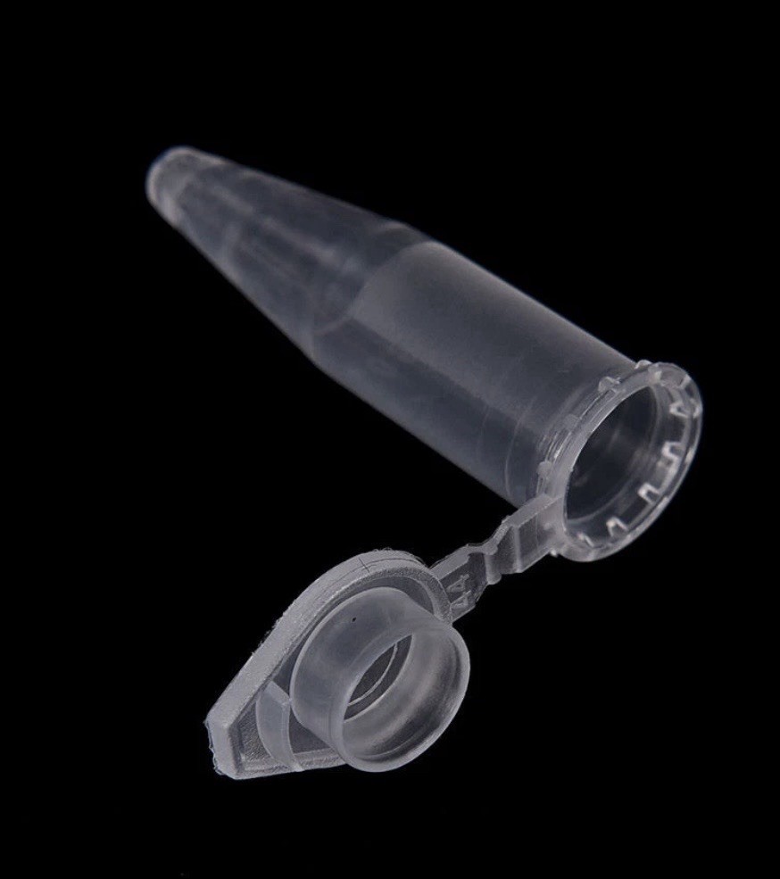 50X 0.5ml Lab Clear Micro Plastic Test Tube Centrifuge Vial Cap Container