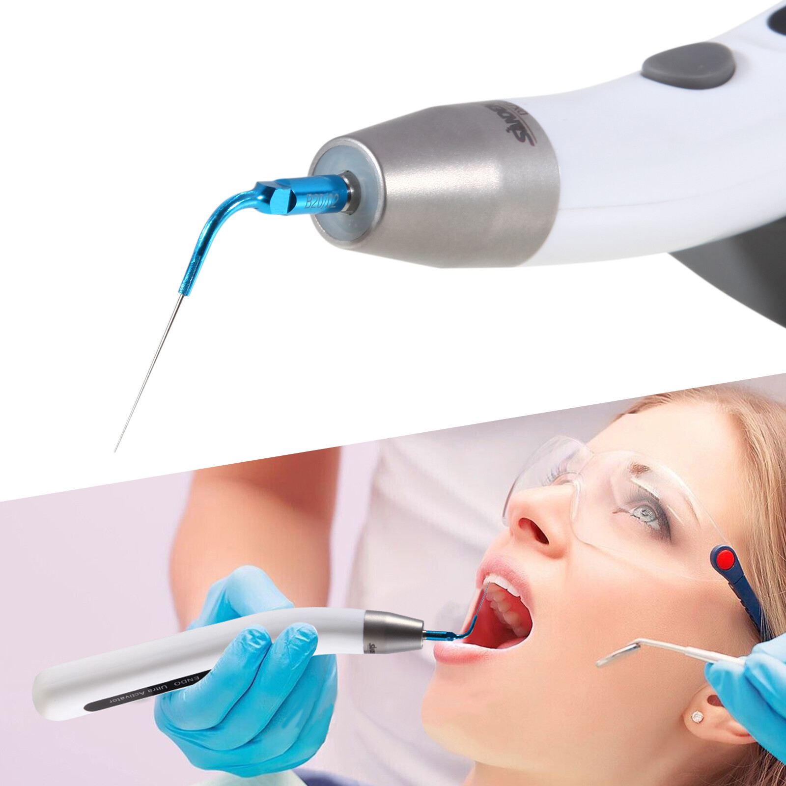 Endo Ultra Activator Dental Ultrasonic Root Canal Irrigator Handpiece 6 Tips DL