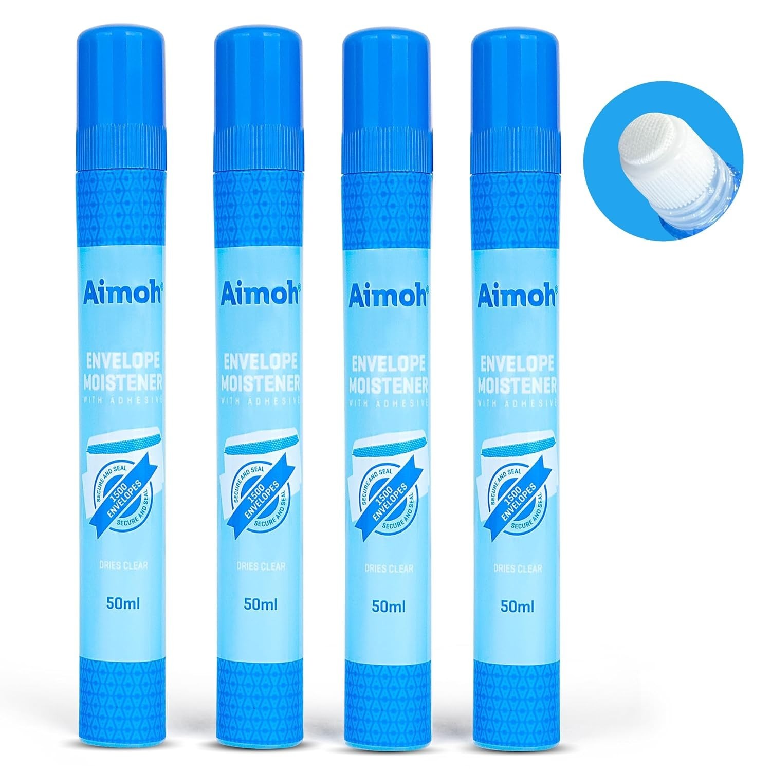 Envelope Moistener with Adhesive, Fast-Drying, Envelope Sealer, Stamp and Letter