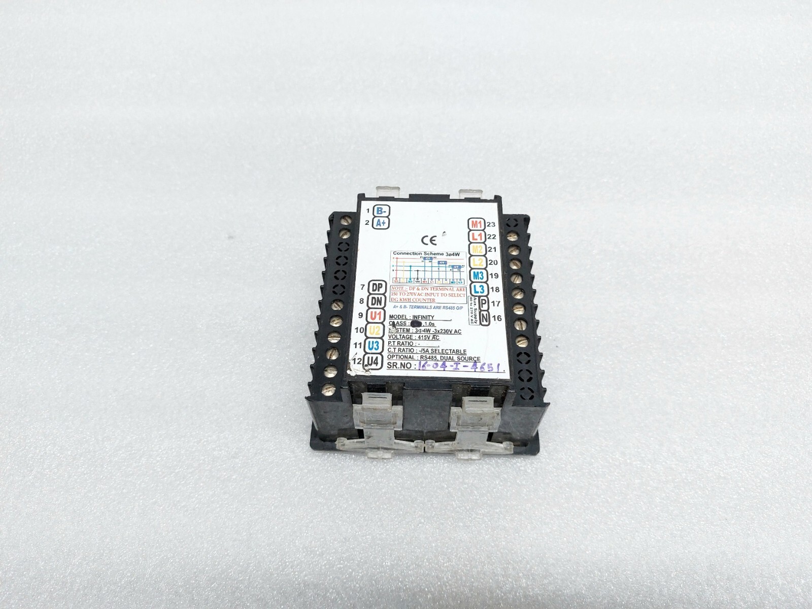 POWER PRO LOAD MANAGER TRINITY USED SR.NO.16-04-LINI-6074 INFINITY POWER PRO