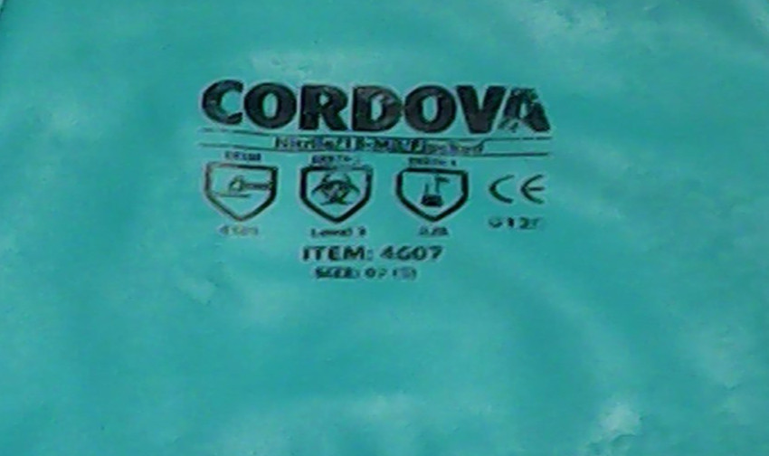Cordova 4607 Nitrile Gloves Size 7/Sm 3 Pair New