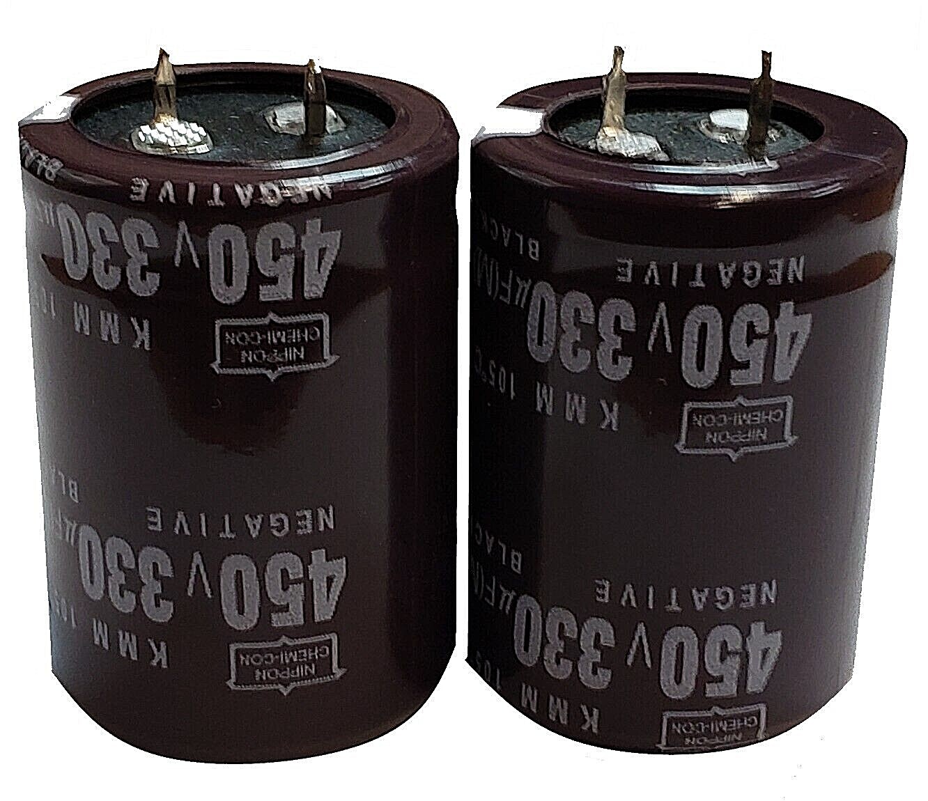 330uF 450V (2x) Electrolytic Capacitors 450V 330uF Volume 30×40 mm